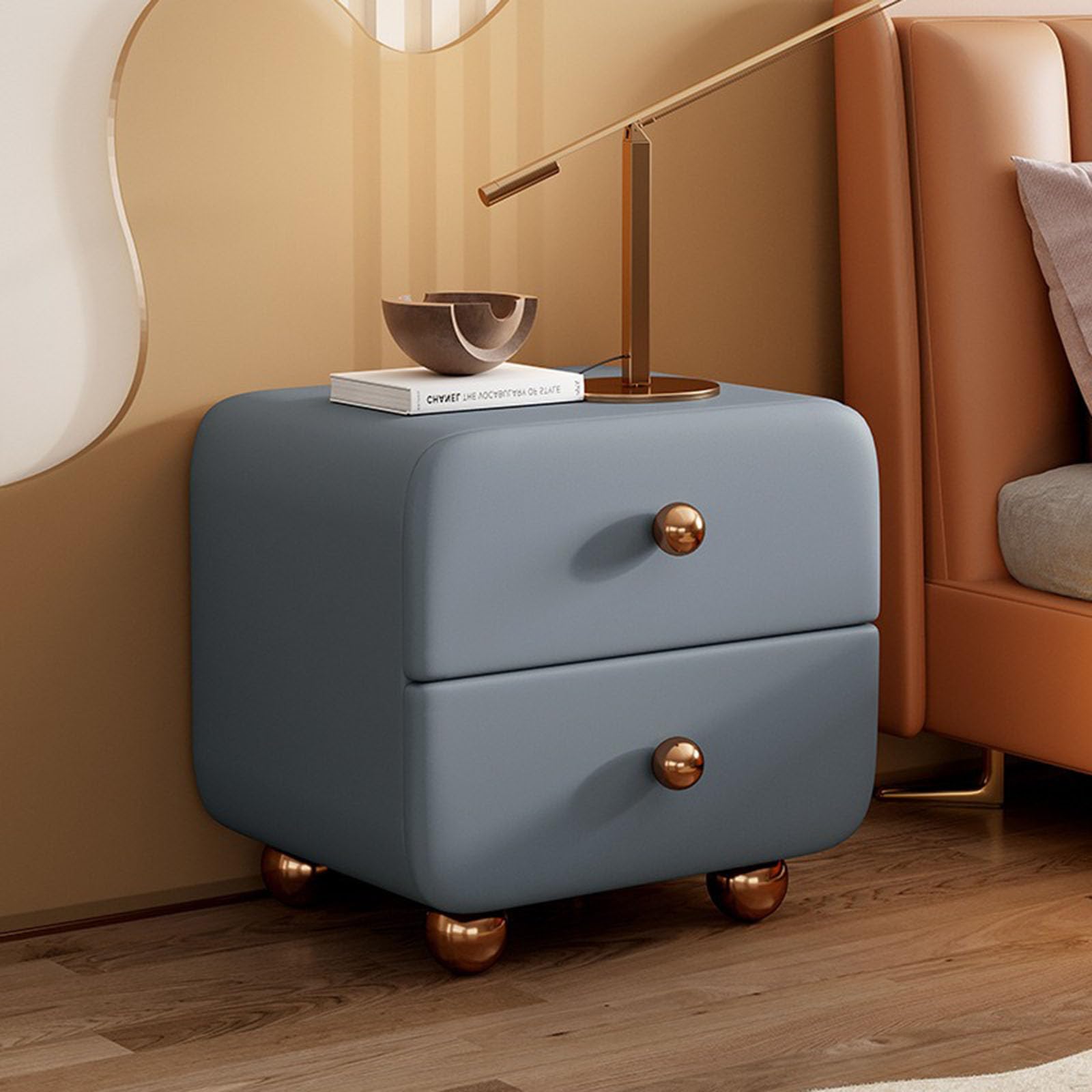 Amazon.co.jp: ミッドセンチュリーモダンサイドテーブル、寝室用